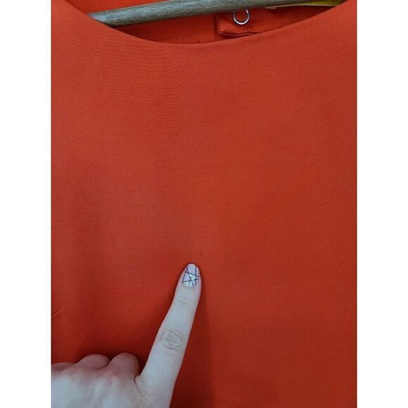 Alice + Olivia Dress‎ Size 4 Red Night Out Sheath Ruffle Sleeveless Peplum - Picture 6 of 12